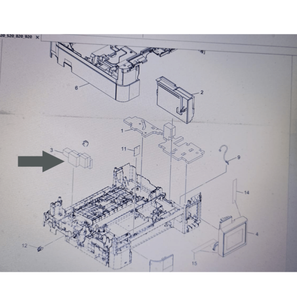 FLUSH FOAM  FOR BROTHER T220 (D0175D001) - Image 2