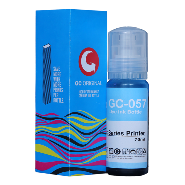 GC ORIGINAL 057 Compatible Ink for Epson Inktank Printer – LIGHT CYAN (70gm)