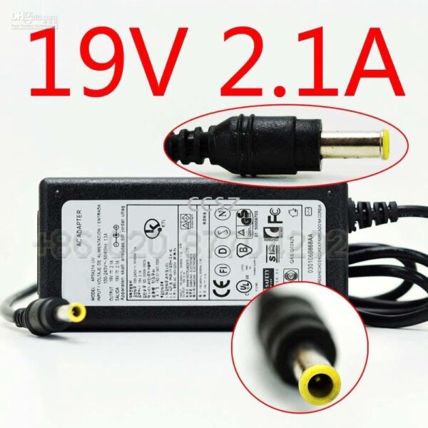 LAPTOP POWER ADAPTER 40W – 19V 2.1A (SAMSUNG)
